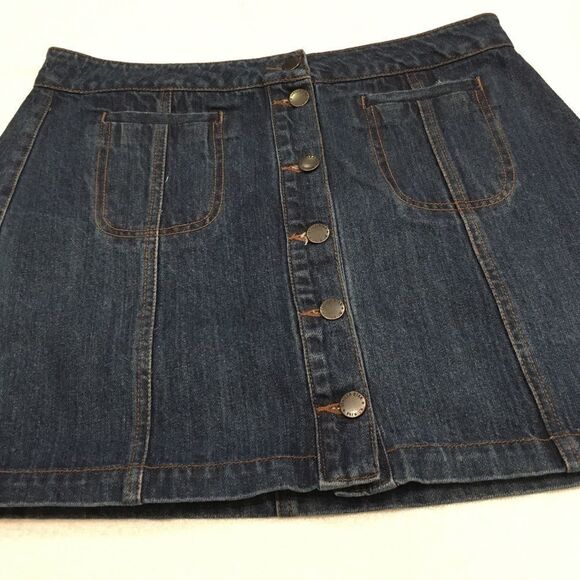 Vanilla Star Premium 11 Jean skirt blue toggle - Picture 1 of 7